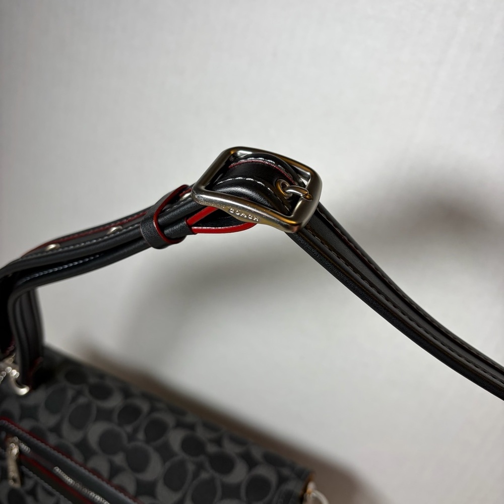 Coach black Denim Soft Tabby Shoulder Bag NEW! W/ Dustbag & All Straps - Picture 5 of 11